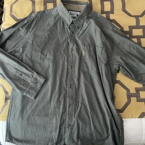 Columbia checkered button down